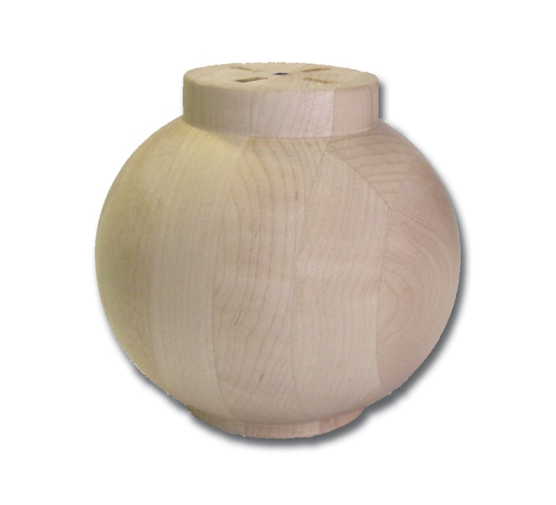 Round Bunn Foot - Red Oak