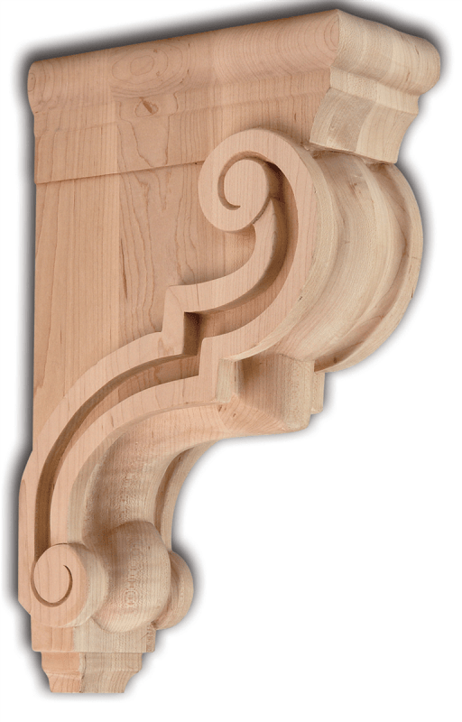 Traditional Scroll Bar Bracket - From Hardware and Molding