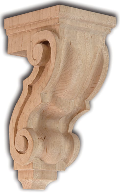 Traditional Scroll Corbel - Maple