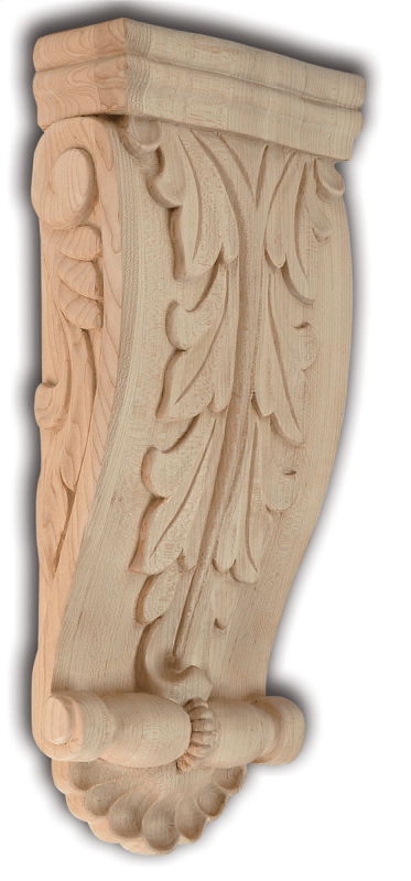 Acanthus Corbel - Maple