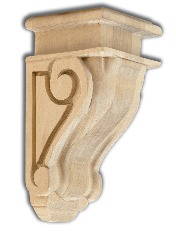 Traditional Bar Bracket Corbel - Maple Traditional Bar Bracket Corbel - Maple
