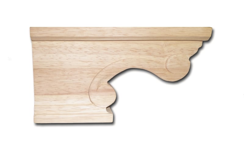 Scroll Pedestal Foot Left - Cherry Scroll Pedestal Foot Left - Cherry