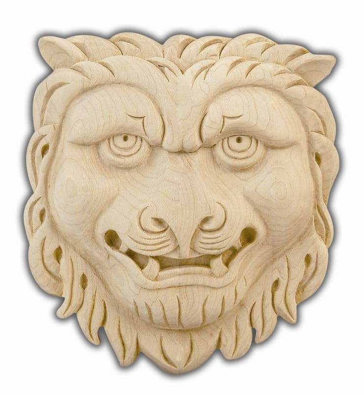 Red Oak Lion Rosette - Remodel Market Red Oak Lion Rosette - Remodel Market