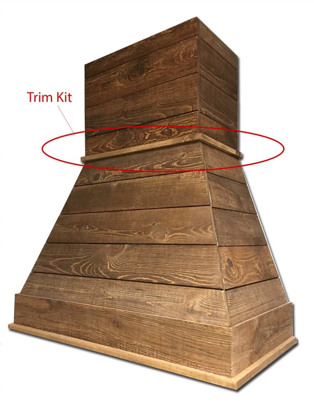 Castlewood Rustic Shiplap Chimney Trim Kit