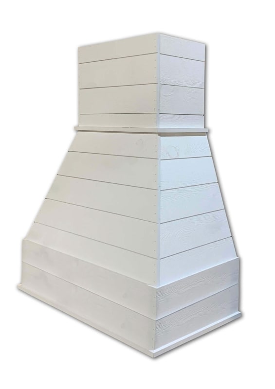 Castlewood SY-WCSXLR-WH Rustic Shiplap Chimney Range Hood