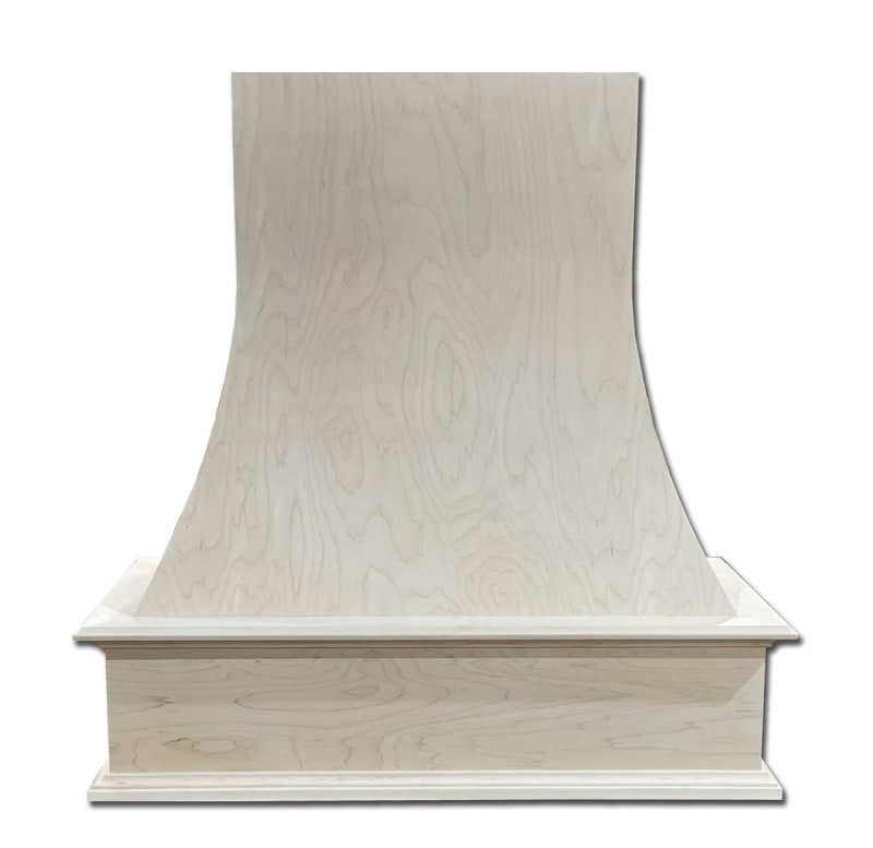 Epicurean Style Wooden Range Hood With Solid Hardwood Corbels and Lower  Trim 