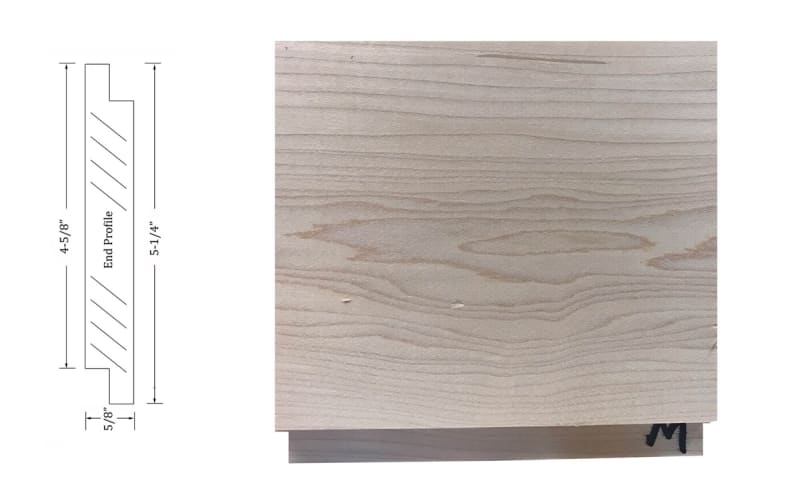 48" Smooth Shiplap Plank - Maple (8-Pack, 12.34 sq ft)