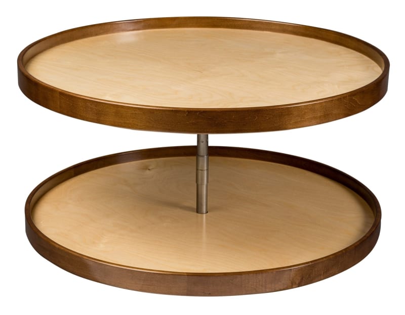 Century Components 28" Full Round Lazy Susan 2 Shelf System, Walnut Creek Magnum Series (WCCMAG28FRPF)