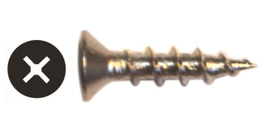 #6 x 1 Flat Phillips Full Deep Thread Hardware Screws | Remodel Market