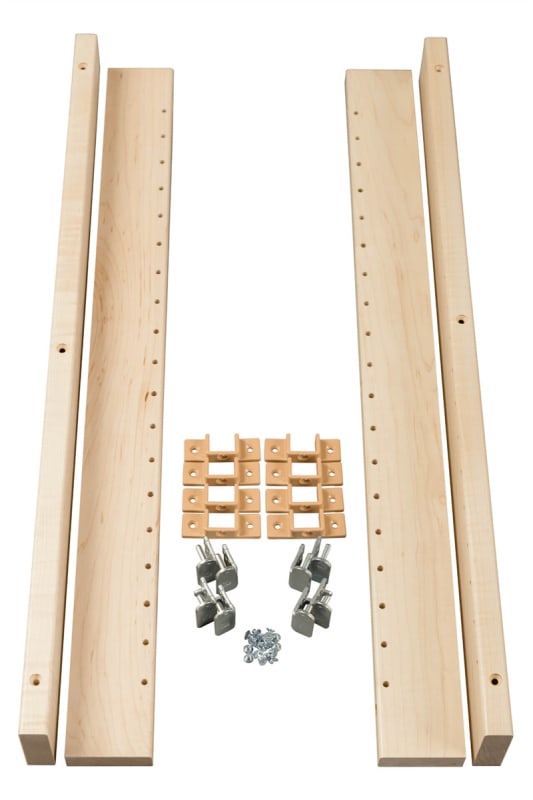 X-Bracket Full Height Base Cabinet Kit - 2-1/2" x 27-1/8" Maple Pilasters (XB250W)