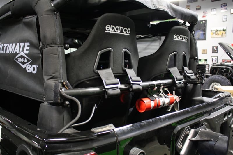 Rock Hard 4x4™ Rear Bench Harness Bar for Jeep Wrangler JK 2DR 2007 - 2018 [RH-1030-RH2]