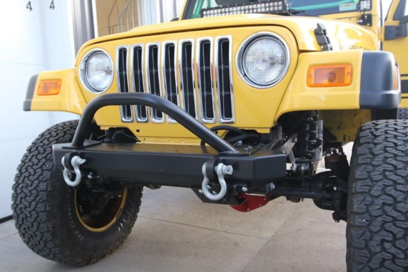 Rock Hard 4x4™ Shorty Winch Guard with Light Mounting Tabs for RH-4014 Front Bumper [RH-4015]