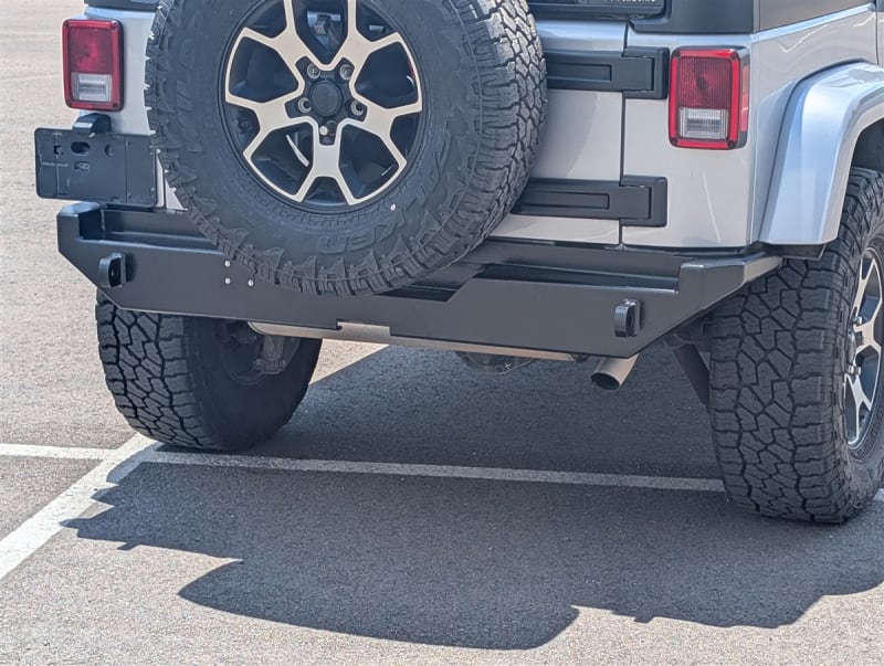 Rock Hard 4x4™ Gen2 Steel Patriot Series Rear Bumper for Jeep Wrangler JK 2007 - 2018 [RH-5000]