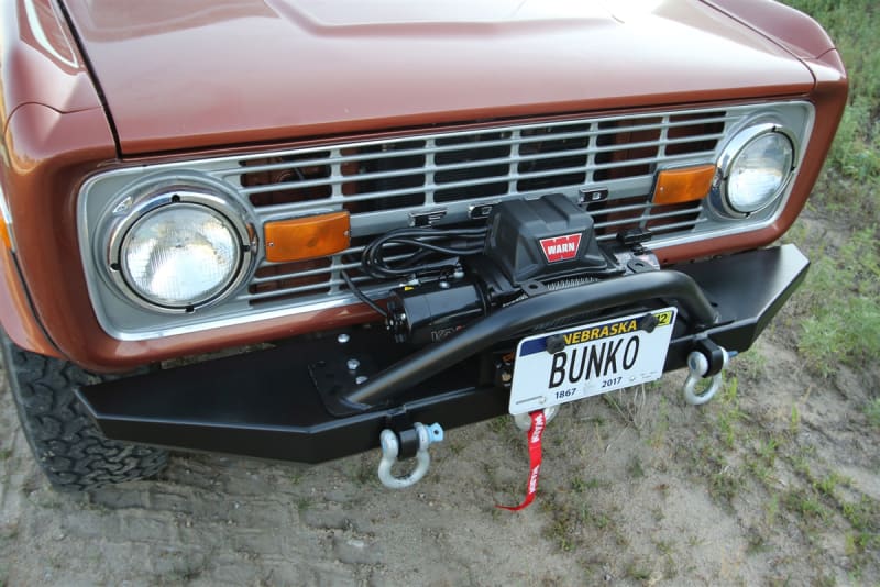 Rock Hard 4x4™ Shorty Winch Guard with Light Mounting Tabs for RH-6200 Front Bumper [RH-6201]