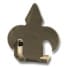 Fleur-de-Lis Left Stop - Oil Rubbed Bronze