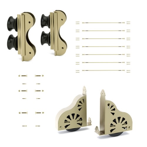 photo of DOUBLE ROLLER HARDWARE KIT - 20 IN. WIDE LADDER