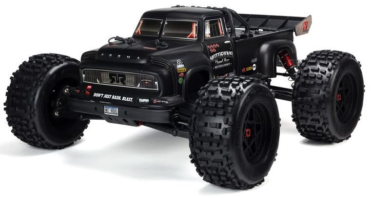 ARRMA 1/8 Notorious 6S V5 BLX RTR 4WD Stunt Truck - Black