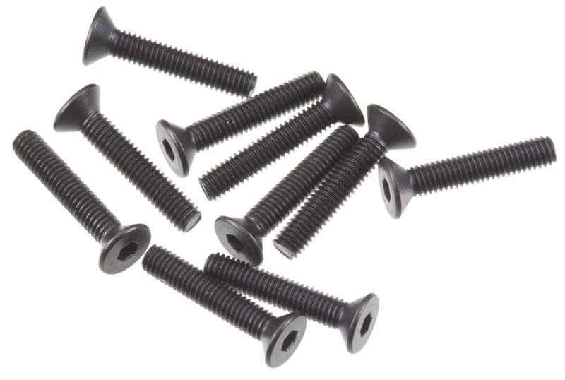 Axial Hex Socket Flat Head M3x16mm Black (10) - AXIC0147