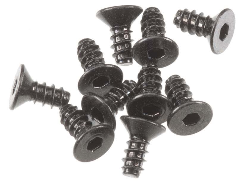 Axial Hex Socket Tapping Flat Head M2.6x6mm Black (10) - AXIC0002