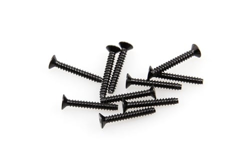 Axial Wraith M2.6x18mm Hex Socket Tapping Flat Head (Black) (10pcs) - AXIC0416