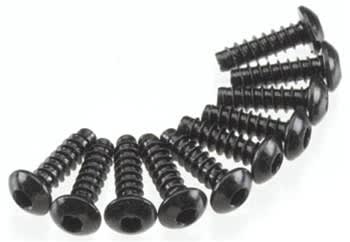 Axial Hex Tap Button Head M3x10mm Black (10) - AXIC0121