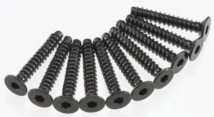Axial Hex Socket Tap Flat Head M3x18mm Black (10) - AXIC0130