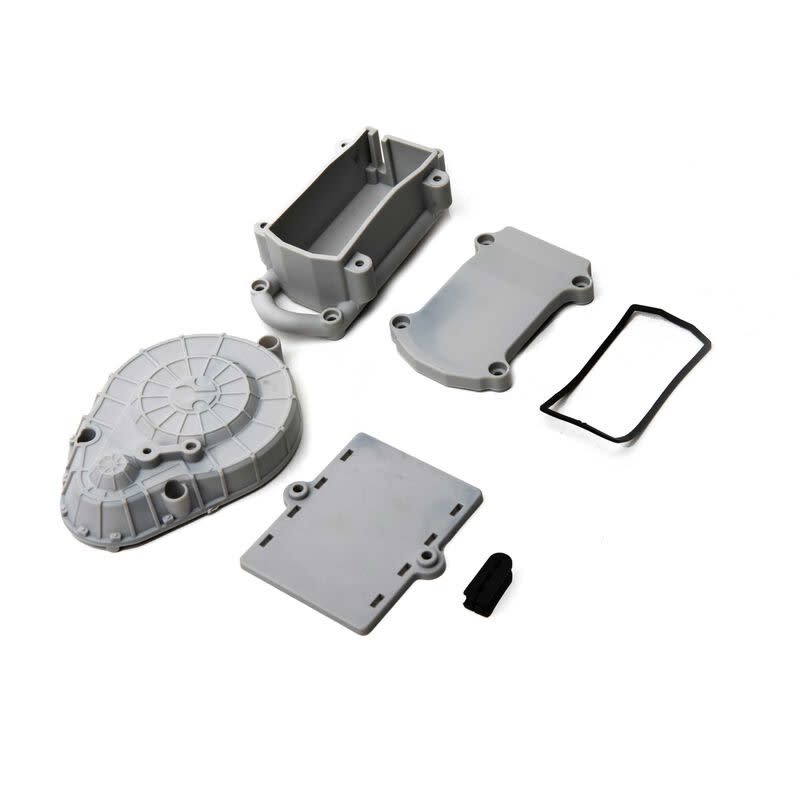 Axial RBX10 Cage Radio Box and Spur Cover (Gray)