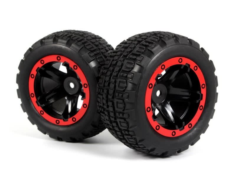 BlackZon Slyder ST Wheels and Tires, Red