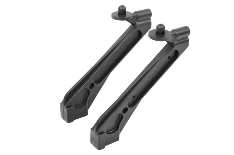 Team Corally Rear Shock Tower Brace and Body Mounts, Composite (2)
