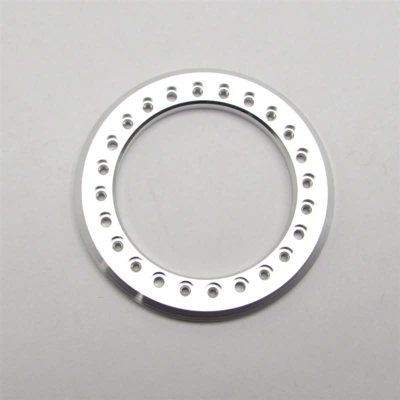 Gear Head RC 1.55" Aluminum Beadlock Rings - Silver (2)