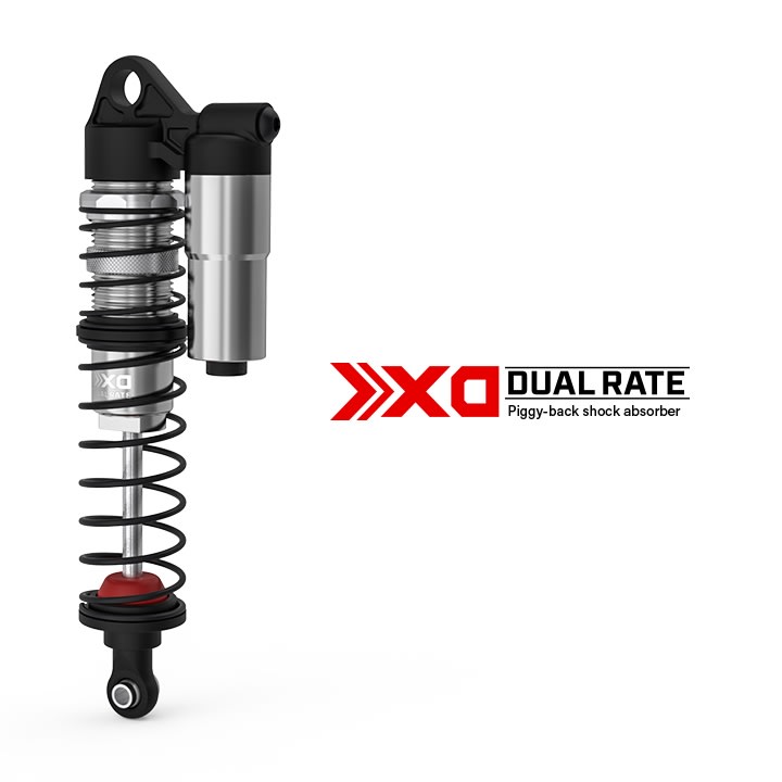 Gmade XD Dual Rate Piggyback Shock 103mm (2)