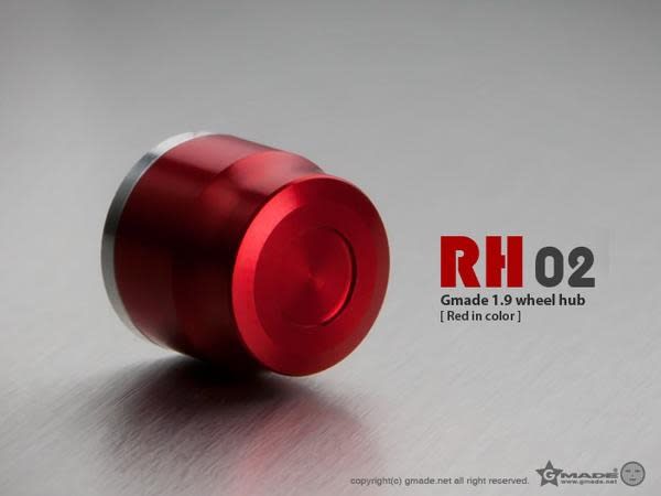 Gmade 1.9" RH02 Wheel Hubs (Red) (4)