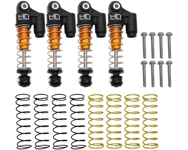 Hot Racing Aluminum Threaded Oil Emulsion Shocks Axial SCX24