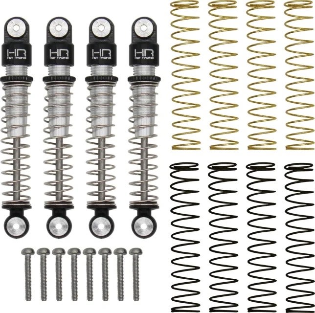Hot Racing Aluminum Threaded Long Travel Shocks Axial SCX24