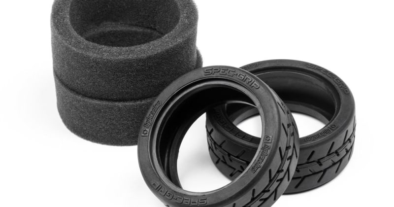 HPI Racing Spec-Grip Tire, 26mm, K Compound, for Sport 3, E10 (2pcs)