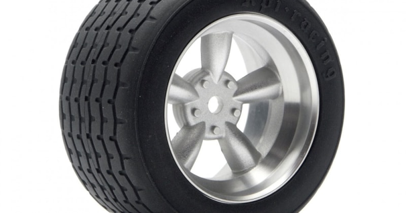 HPI Racing Matte Chrome Vintage 5 Spoke Wheel, 31mm, 6mm Offset (2pcs)