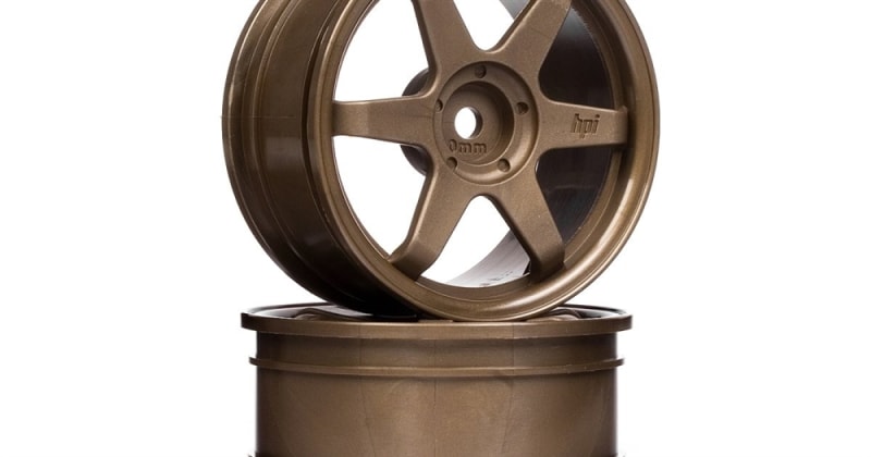 HPI Racing TE37 Wheel, 26mm, Bronze, 0mm Offset (2pcs)