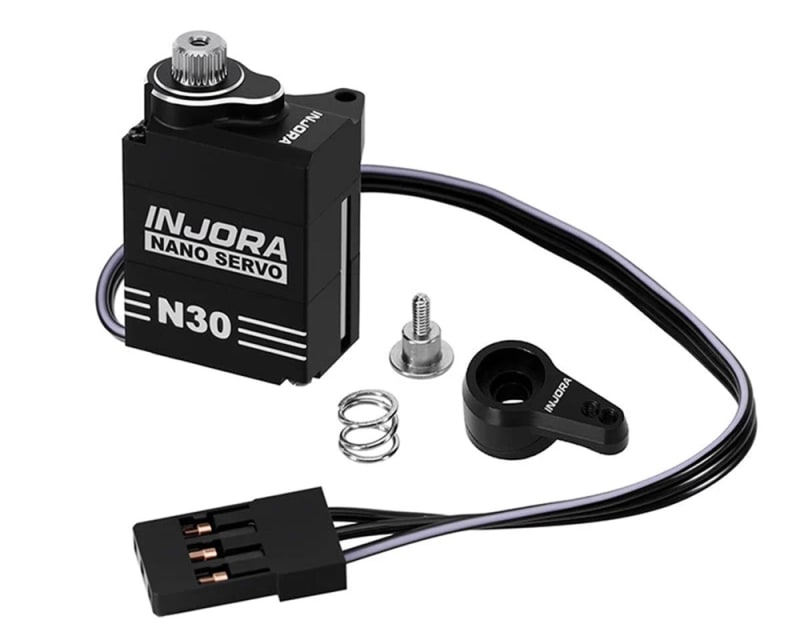 Injora SCX30 N30 Nano High Torque Metal Gear Aluminum Servo w/Servo Saver Injora SCX30 N30 Nano High Torque Metal Gear Aluminum Servo w/Servo Saver