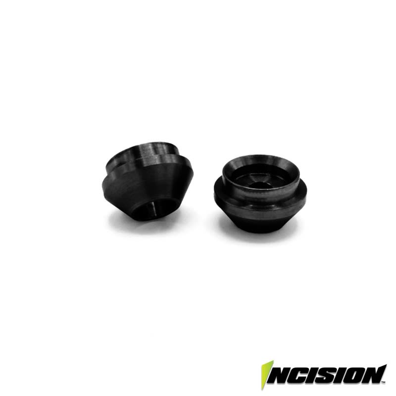 Incision Aluminum Lower Spring Cup for Incision Shocks - Black