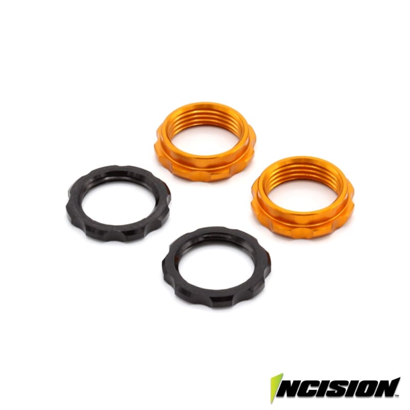 Incision S8E Machined Spring Collars (2) - Orange