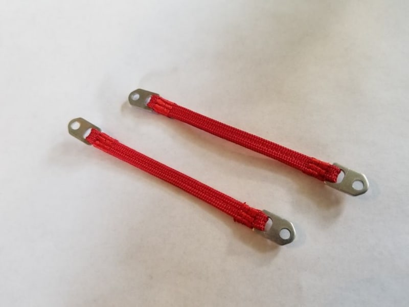 Team KNK 110mm Limit Straps (2) Red