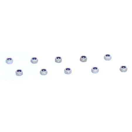 Losi 4-40 Aluminum Mini-Nuts (10)