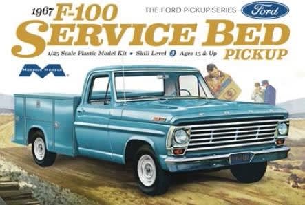 Moebius 1/25 1967 Ford F100 Service Bed Plastic Model Kit