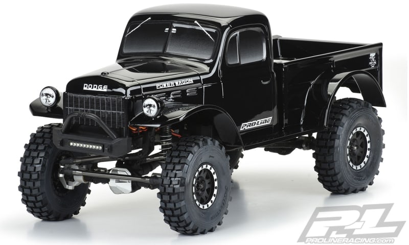 Pro-Line 1946 Dodge Power Wagon Tough-Color (Black) Body for 12.3" (313mm) Wheelbase