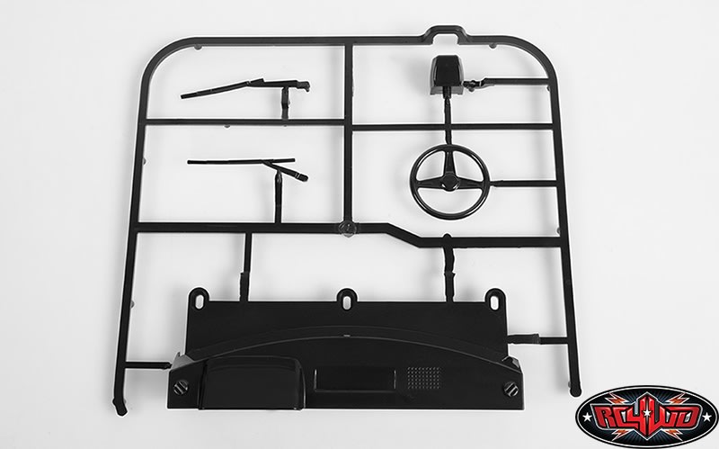 RC4WD Mojave II LHD Dash and Wiper Parts Tree (Black)