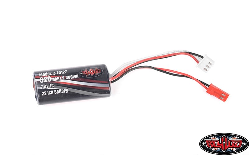 RC4WD 2S 320mAh 7.4V Li-Ion Battery - JST