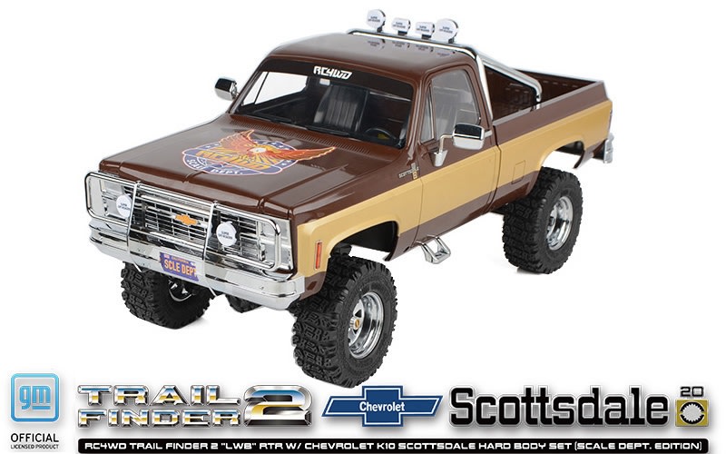 RC4WD Trail Finder 2 "LWB" RTR with Chevy K10 Scottsdale Hard Body (Scale Dept. Edition)