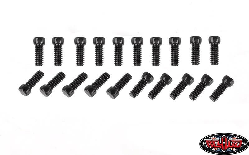 RC4WD Scale Hex Head Bolts (M1.6x4mm) (Black) (20)