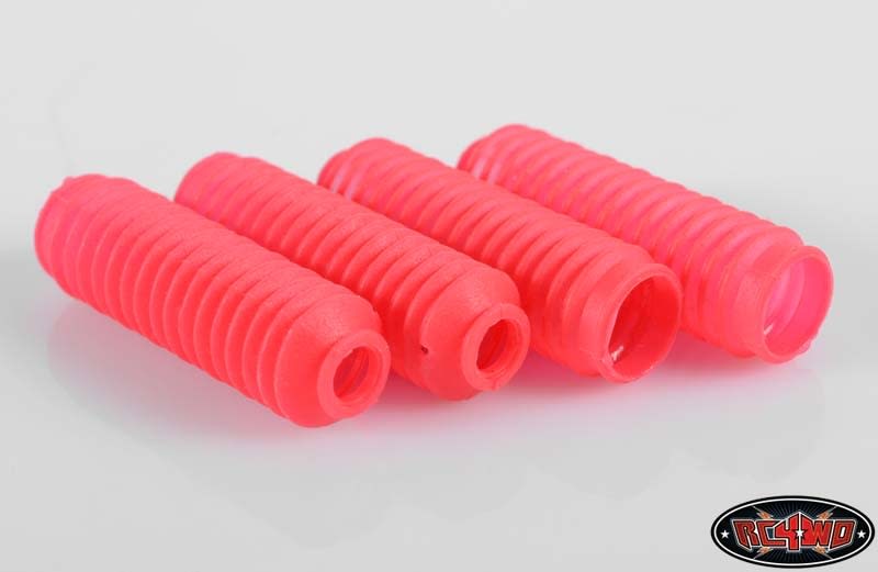 RC4WD Super Scale Shock Boots (Red) (4)