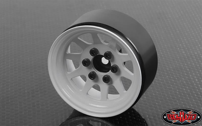 RC4WD OEM Stamped Steel 1.9" Beadlock Wheels (White) (4)